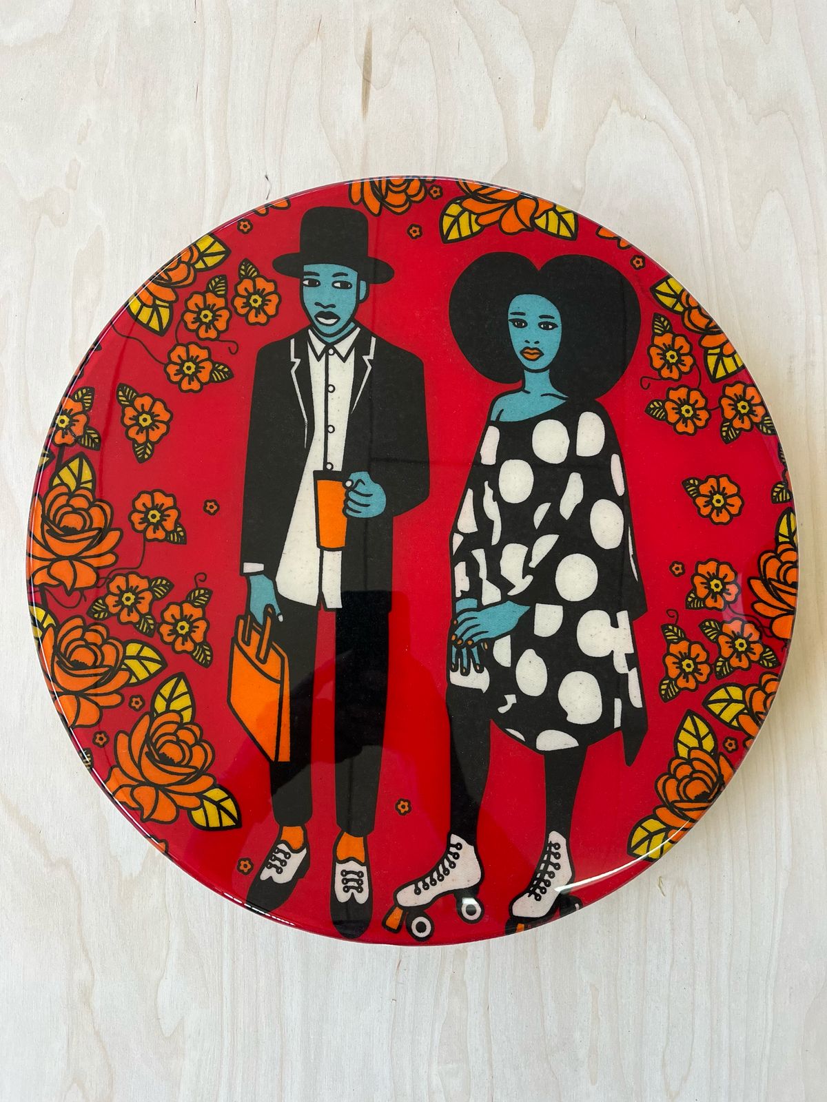 Mickey & Mercey Red Lazy Susan