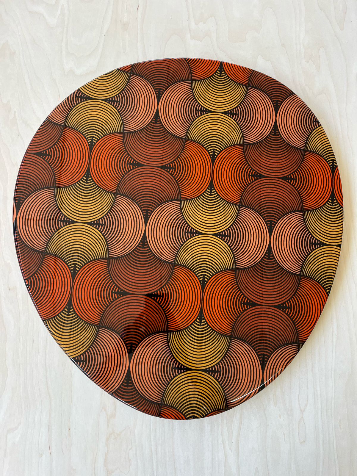 Sunset Waves Nesting Table