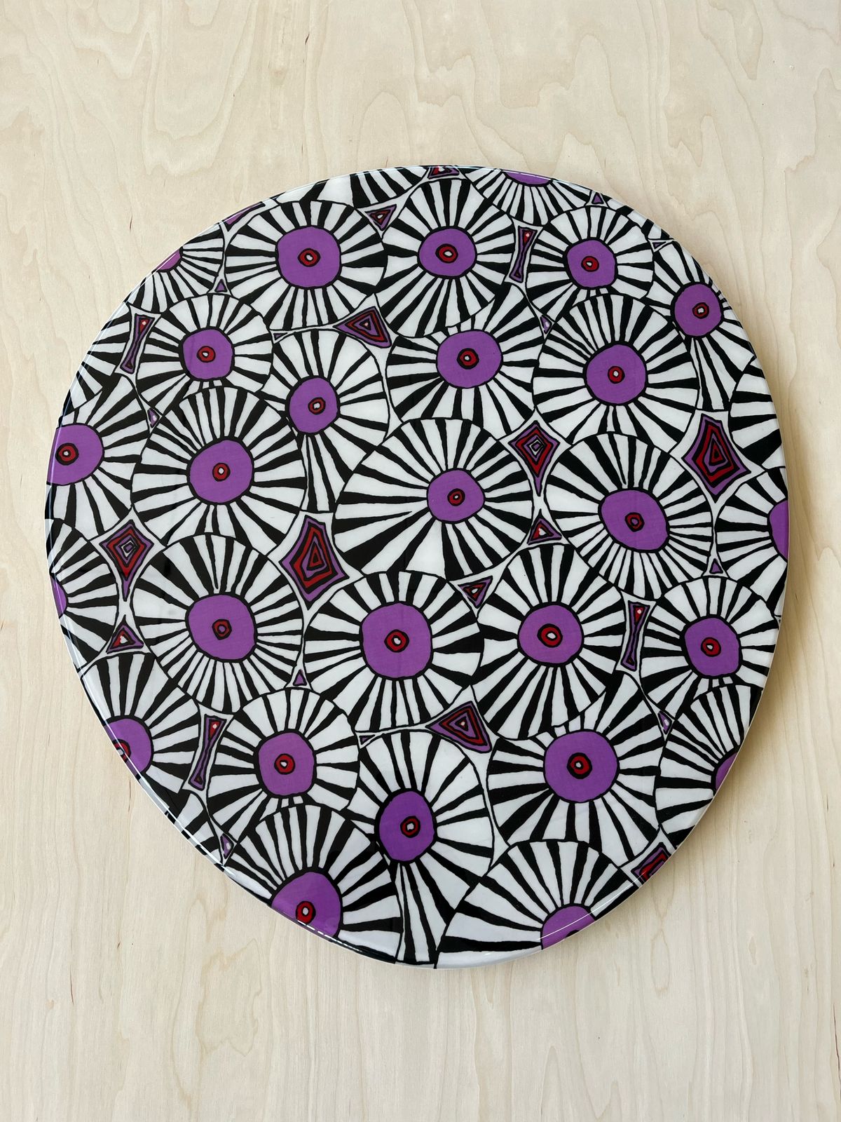 Brollies Purple Nesting Table