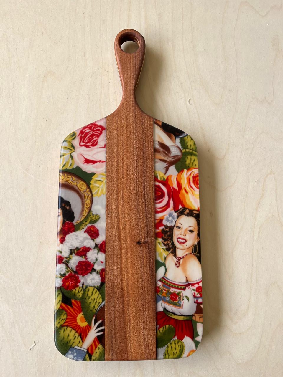 Las Senoritas Handle Cheese Board