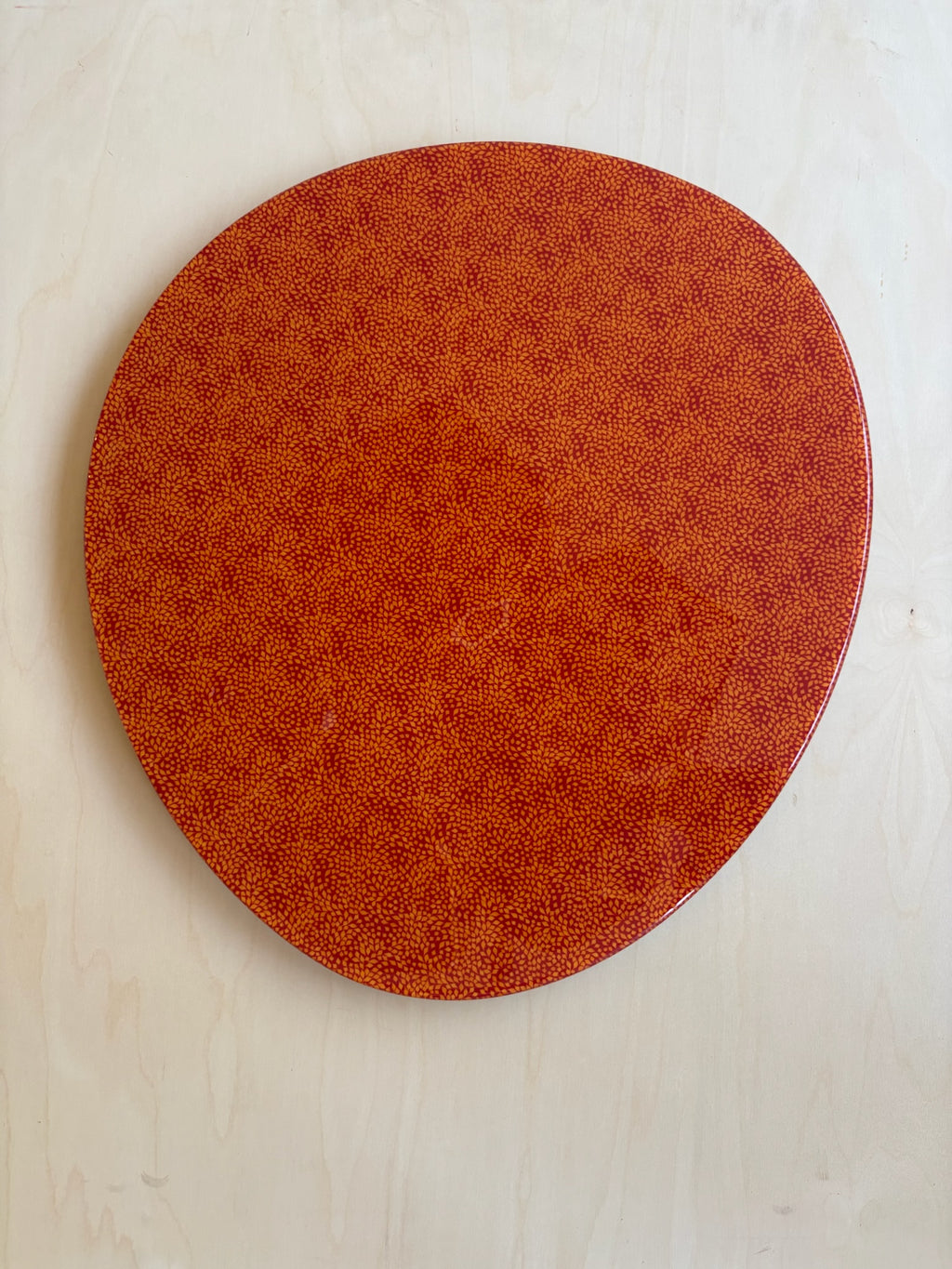 Orange Fine Leaf Nesting Tables