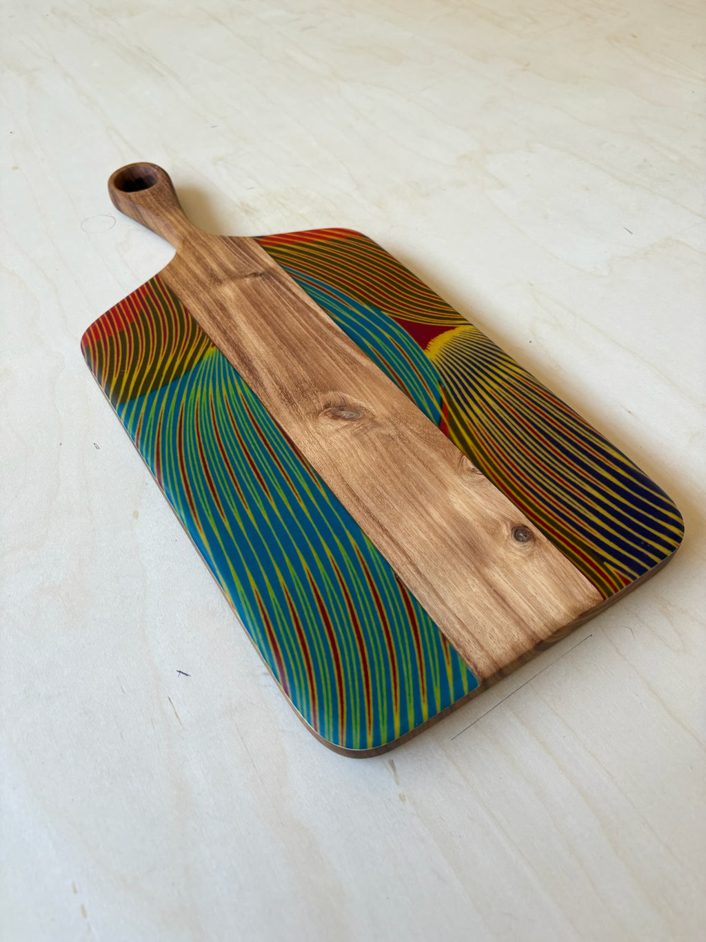 Blue Haze Handle Cheese Board