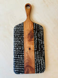 Guinea Fowl Black Handle Cheese Board