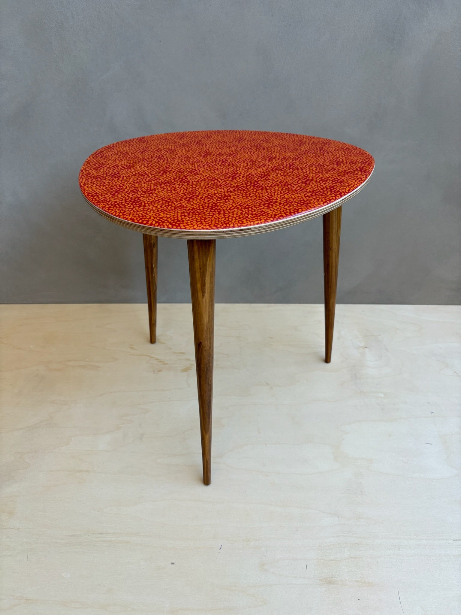 Orange Fine Leaf Nesting Tables