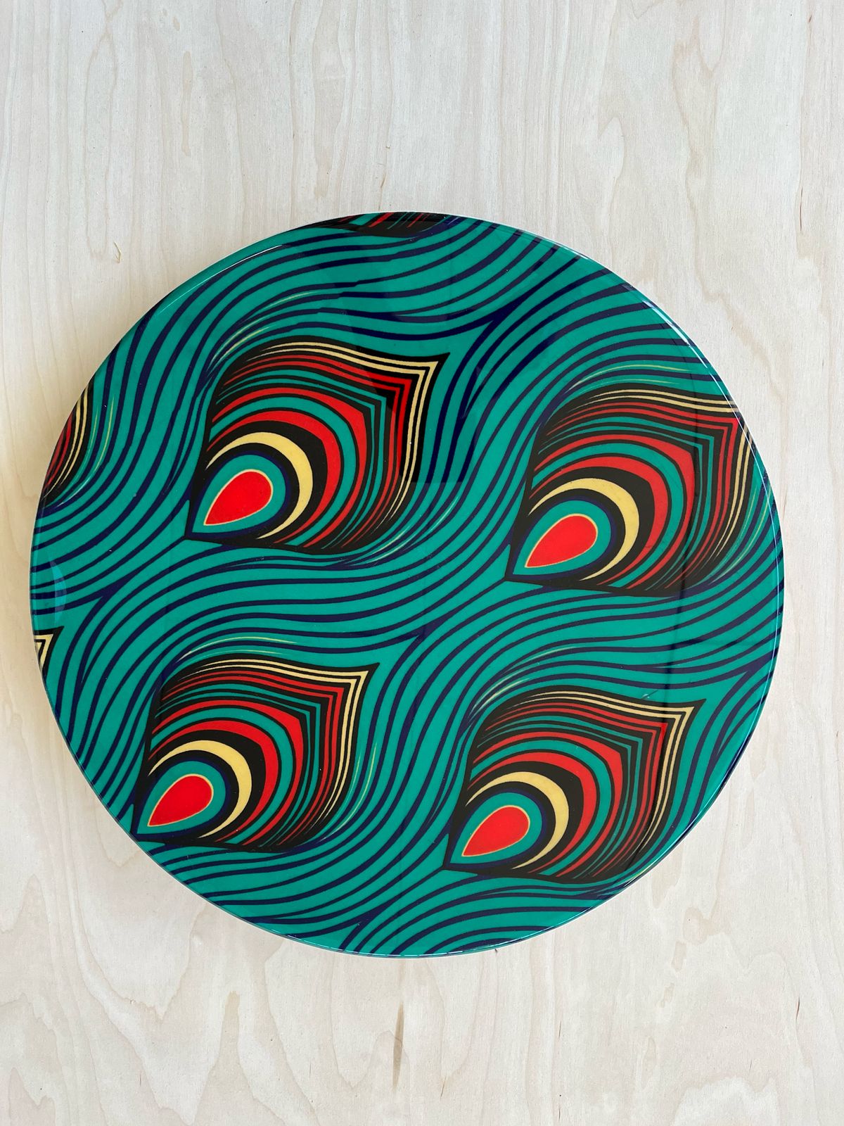 Funky Feather Lazy Susan