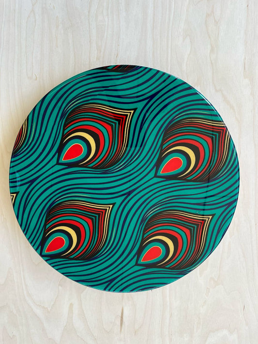 Funky Feather Lazy Susan