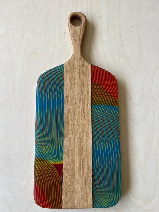 Neon Wave Handle Cheese Board