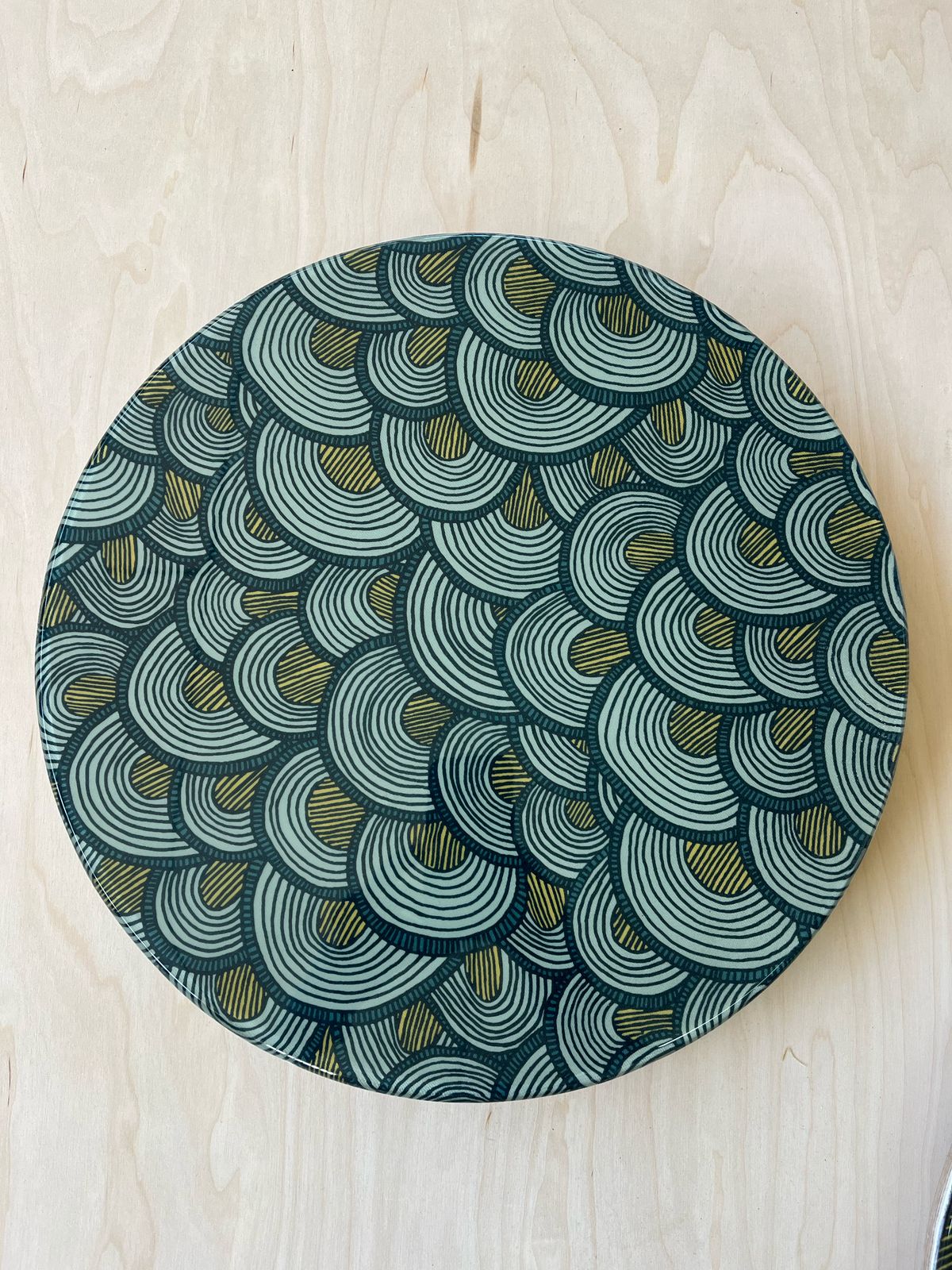 Waves Blue Lazy Susan